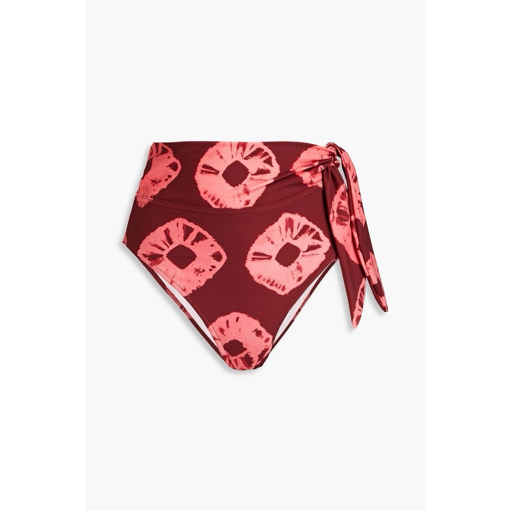 Zimmermann Sculpt Tie Bikini Bottom 2-4 US Raspberry Tie Dye High Waist Swimsuit